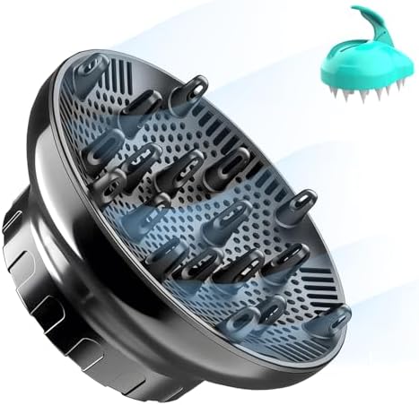Universal Hair Diffuser Attachment for 1.4"-3.1" Blow Dryer Nozzles by OristaFinds