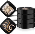 Kathfly 4 Pcs Hair Tie Organizer Travel, Stackable, Black by Kathfly