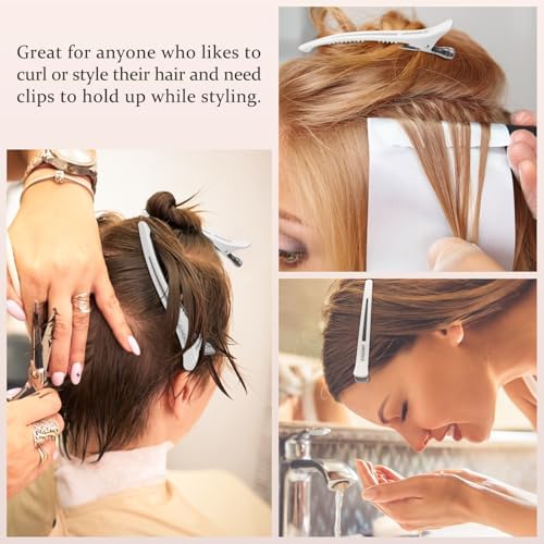 AIMIKE Hair Clips for Styling Sectioning, Barbers & Home Hair Cutting Clips - Image 6