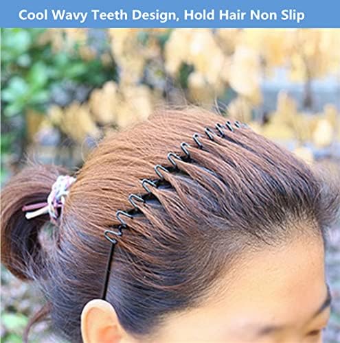 bodbop Metal Hair Band for Men Headband Sports Hairband Non Slip Women Hoop - Image 4