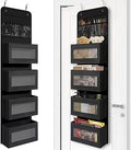 GCreation Over Door Organizer for Bedroom Bathroom Pantry, 5 Shelf Black by Giraffe+Creation