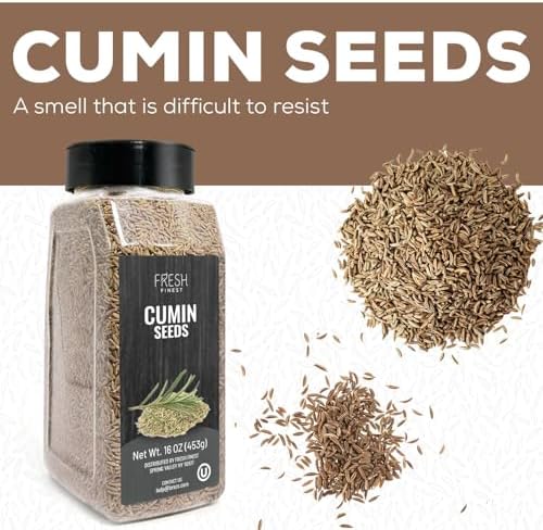Fresh Finest Whole Cumin Seeds – 16 oz (453g)– 100% Natural, Non-GMO, Kosher,Perfect for Cooking, and Seasoning - Image 6