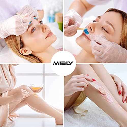 Mibly 4 Style 300 Pcs Assorted Wooden Wax Sticks for Body Legs Face and Small Medium Large Sizes Eyebrow Waxing Applicator Spatulas for Hair Removal or Wood Craft Sticks - Image 4