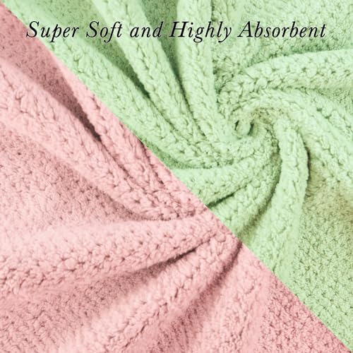 Chloven 2 Pcs Extra Large Microfiber Hair Towel Hair Drying Towel for Women - Image 2