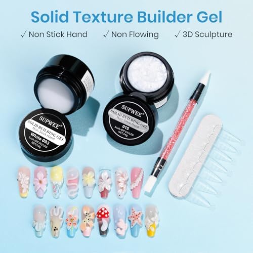 3D Nail Gel Sculpting Gel Non Stick Hand Solid Builder Gel for Nails - Image 2