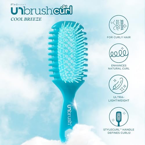 FHI Heat UNbrush Curl Detangling Brush for use on Wet Hair Only - Image 5