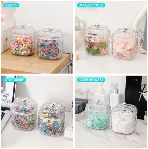 FABROK Clear Hair Accessories Organizer for Desk Drawer, 2 Pack, Large - Image 6
