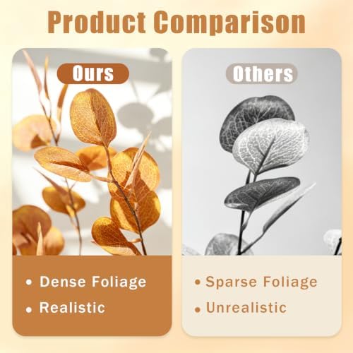 Caxchiling Artificial Fall Eucalyptus Tree 2FT, Faux Potted Tree Indoor - Image 5