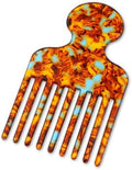 Hair Picks for Women Curly Hair Wide Tooth Comb for Curls Long Tooth Pick Comb Detangling Lifting Combs, Hairs Styling Tool, 4.8 Inches, Brown by Unknown