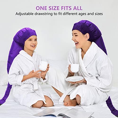 Hair Dryer Bonnet - Upgraded Hooded Hair Dryer with Adjustable Extra Large Hood for Easy Styling, Curling and Deep Conditioning, Includes Free Carrying Case for Portable Hair Drye Cap(Purple) - Image 6