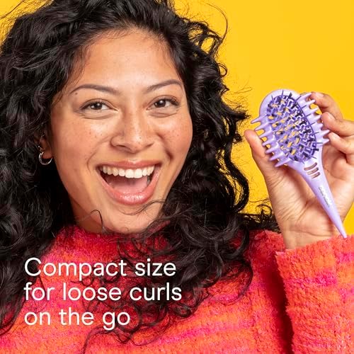Conair Curly Hair Brush, Mini Detangler for Loose Curls, Dual-Vent Design - Image 6