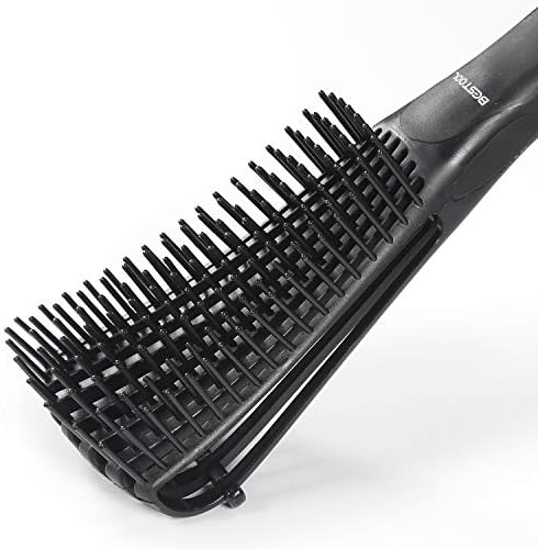 BESTOOL Detangling Brush, Detangler Brush for Natural Black/ Curly Hair Afro 3/4abc Texture, Faster n Easier Detangle Wet or Dry Hair with No Pain (Black) - Image 4