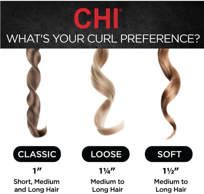 CHI Spin N Curl 1″ Ceramic Rotating Curling Iron, Ruby Red - Image 4