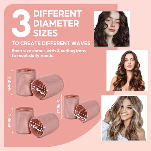 Ceramic Thermal Hair Rollers,9 Pcs Set for Women Styling - Image 2