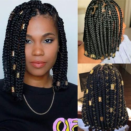 170 Pcs Hair Jewelry for Braids Accessories, Hair Cuffs for Braids Loc Jewelry for Black Women Hair Coils Rings for Hair Braids Decoration Dreadlock Beads Locs Accessories - Image 7