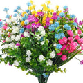 WILLBOND 12 Bundles UV Resistant Faux Flowers, Lovely Color by Willbond+Technology+Limited