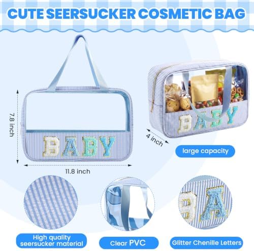 Sanwuta Clear Seersucker Baby Bag, Light Blue - Image 2