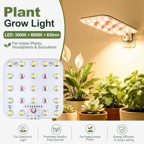 Wall Mounted Grow Light for Indoor Plants, Full Spectrum, 1-Pack - Image 2