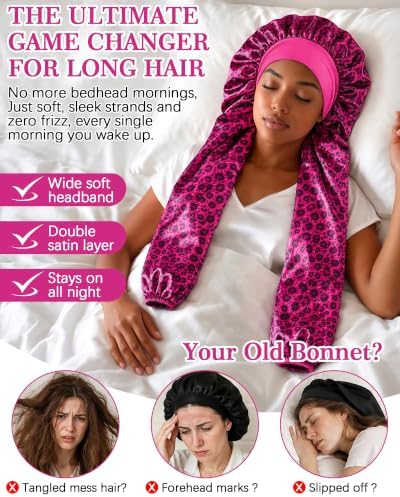 Double Layer Satin Bonnet Unisex Pantyhose Bonnet Sleep Cap - Image 2