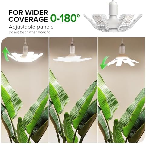 SANSI Grow Lights for Indoor Plants Full Spectrum, Hanging Light with Timer - Image 5