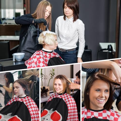 Professional Hair Cutting Cape(2 Pack), Salon Barber Cape with Adjustable Snap Closure - Image 4