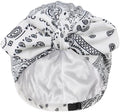 Ababalaya Satin Lined Beanies for Women Chemo Headwear Sleep Cap by Ababalaya