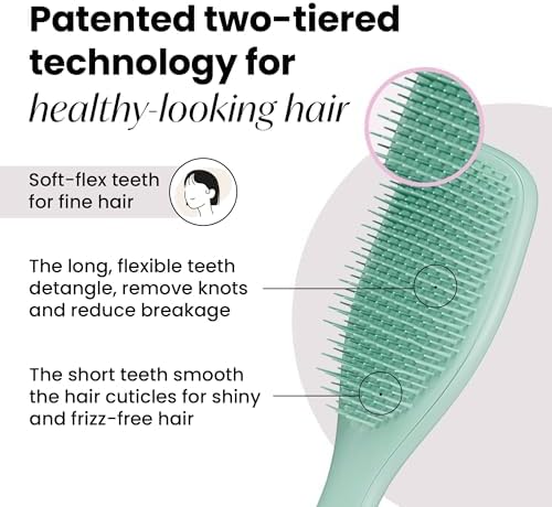 Tangle Teezer Fine Ultimate Detangler Brush for Fine Hair, Marine Teal - Image 2