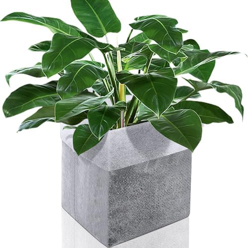 Augshy Nursery Growing Bags, 200Pcs Plant Grow Bags Non-Woven Fabric Seedling Pots Seedling Bag for Planting Seed Starting Pots Pouches for Vegetable Flower Fruit Saplings Tree (5.9" x 6.3") by Augshy