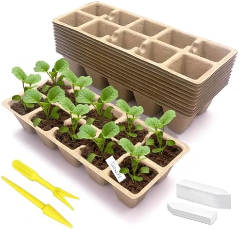 120 Cells Seed Starter Tray, Plant Starter Kit for Seedlings by Unknown