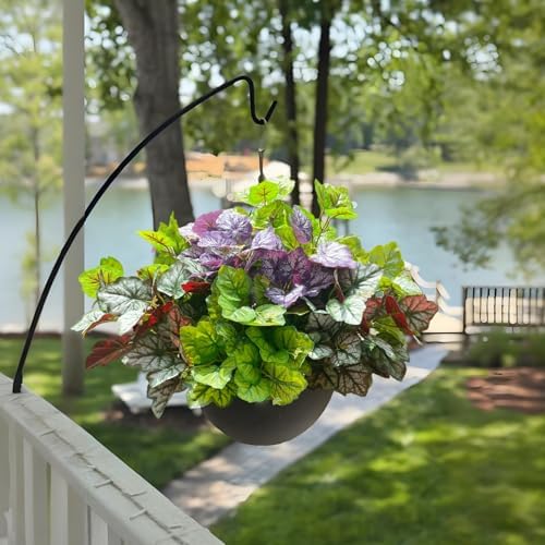 Artificial Plants Fake Heuchera Greenery for Outdoor Porch Winter Decor - Image 6