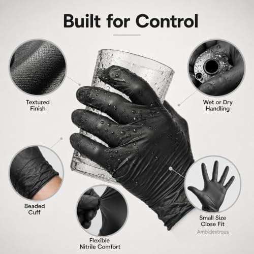ForPro Disposable Nitrile Gloves, Chemical Resistant, Powder-Free, Latex-Free, Non-Sterile, Food Safe, 4 Mil - Image 4