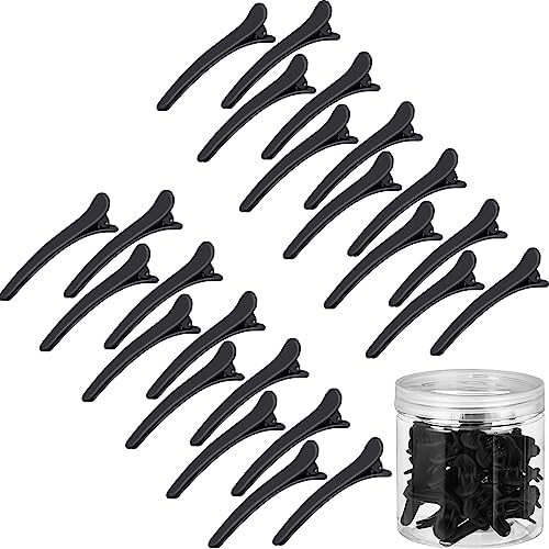 Geosar 24 Pcs Hair Sectioning Clips, Plastic Hair Clips,Black by Geosar