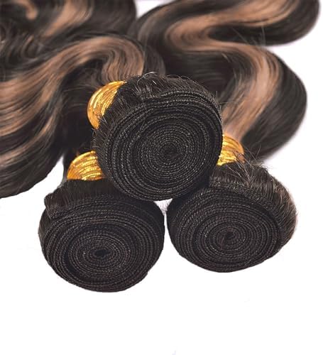#1b & #30 Ombre Body Wave Human Hair Bundles 28/30/32 Inch - Image 5