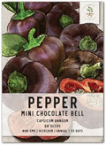 Seed Needs Mini Chocolate Bell Pepper Seeds to Plant Vegetables - 1 Pack by SeedNeeds