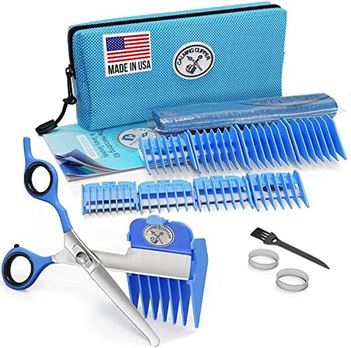 CALMING CLIPPER® - The Silent, Gentle Haircutting Kit for Children with Autism and Sensory Sensitivity - Includes Barber Cape (20pcs Left Handed) by Calming+Clipper