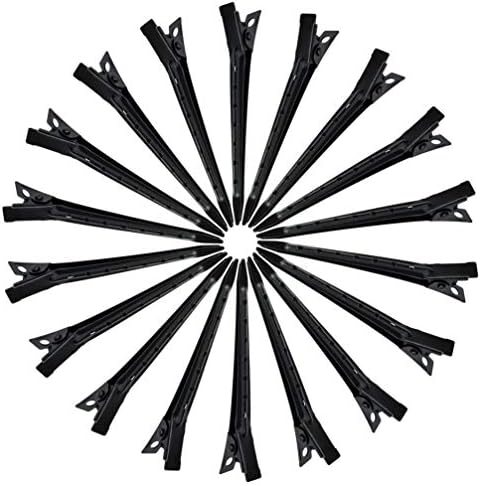 48 Packs Duck Bill Clips, Bantoye 2.75 Inches Rustproof Metal Alligator Curl Clips with Holes for Hair Styling, Hair Coloring, Black - Image 4