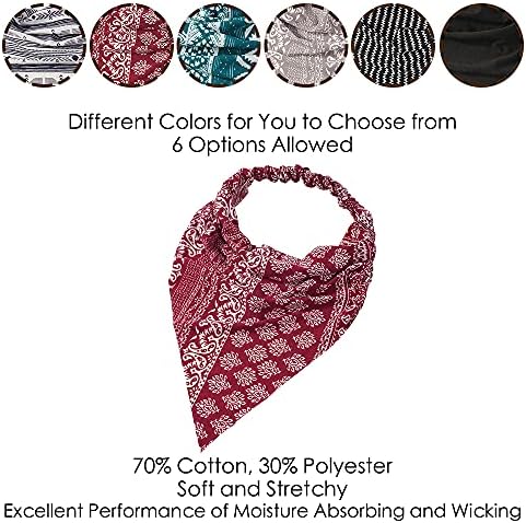 Vercret Hair Scarf Headband for Women,Boho Bandana Pretied Elastic Kerchief - Image 4