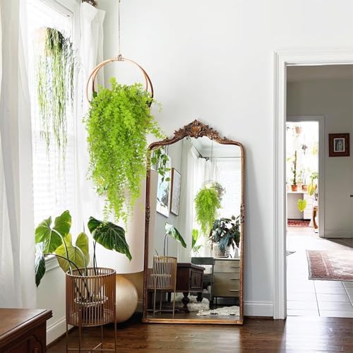RECUTMS Fake Hanging Plants Faux Vines Leaves Artificial Green Money Plants - Image 6