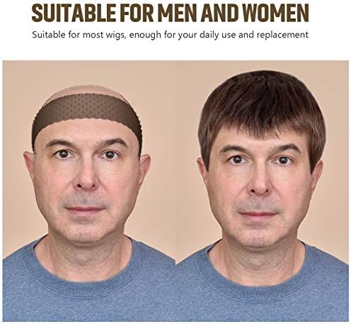 WILLBOND 2 Pcs Silicone Wig Grip Band, Black, M - Image 5