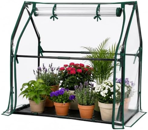 Mini Greenhouse with Waterproof Pad, 36"×18"×33" Tabletop Small Greenhouse for Indoor Outdoor Seed Starting, Portable Plant Cover Tent for Seedlings, Germination, Plant Protection by Fuairmee