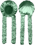 Heatless Curl Satin Bonnet for Sleeping, No Slip Sleep Bonnet with Long Curling Ribbons for Braids & Long Hair by Vettres