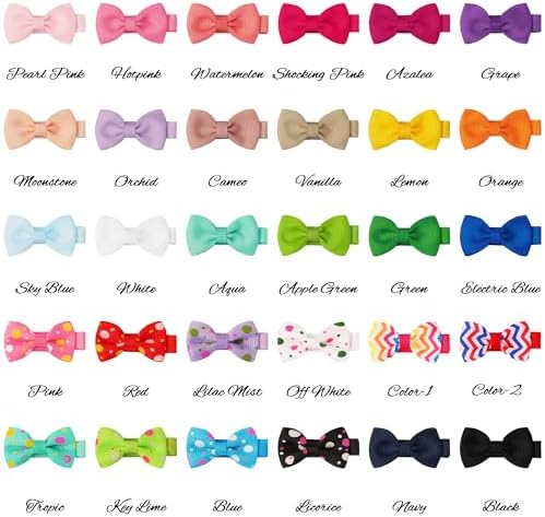 JOYOYO 60Pcs Baby Hair Bows Tiny Alligator Clips for Infant Toddler Girls - Image 5