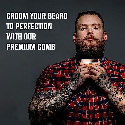 Viking Revolution Wooden Beard Comb & Case - Pocket Comb, 2 Pack - Image 3
