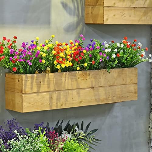 WILLBOND 12 Bundles UV Resistant Faux Flowers, Multi Color - Image 6