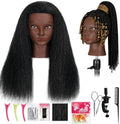 Opini Mannequin Head 100% Human Hair 17" for Practice Braiding Hairstyling by Opini