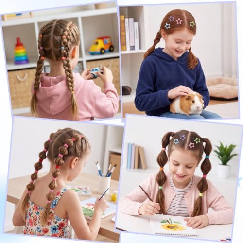 Ooosonlu 876 PCS Girls Elastic Hair Ties Set Hair Elastics for Kids - Image 5