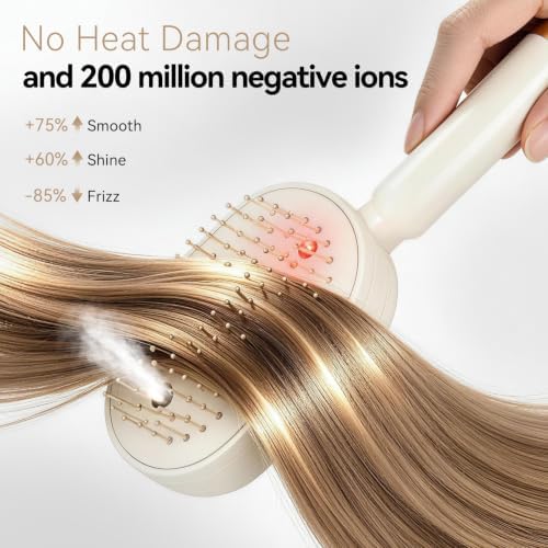 Electric Spray Air Cushion Massage Comb & Hair Steamer, Self-Cleaning - Image 4