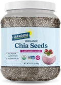 Carrington Farms Organic Whole Chia Seeds 42 oz - USDA Organic, Non-GMO Black Chia Seeds | Plant-Based Omega-3 & Fiber | Vegan Egg Substitute for Baking | Smoothies, Chia Pudding & Overnight Oats by CarringtonFarms