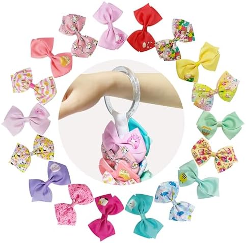 LUV HER Special Squishmallows Hair Accessories for Girls -18pc Hair Bow with Aligator Clips, Age 8+ - Image 4