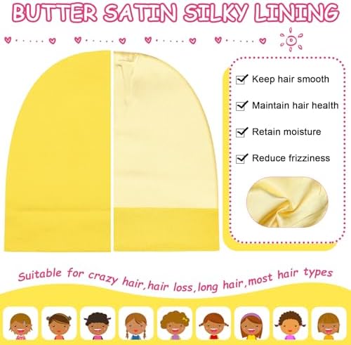 6 Pcs Satin Lined Baby Beanie Newborn - Image 3